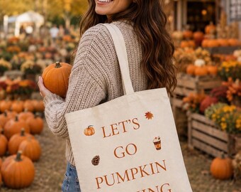 Vamos a recoger calabazas, bolso de mano de otoño, bolso de mano de otoño, temporada de otoño, bolso de mano de calabaza, regalo de otoño, regalo de otoño, recoger calabazas.
