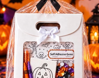 Recuerdos de fiesta de Halloween con gemas deslumbrantes, Recuerdos con gemas, Recuerdos de fiesta, Recuerdos deslumbrantes, Bolsas de fiesta, Recuerdos de cumpleaños, Bolsas de fiesta de Halloween.