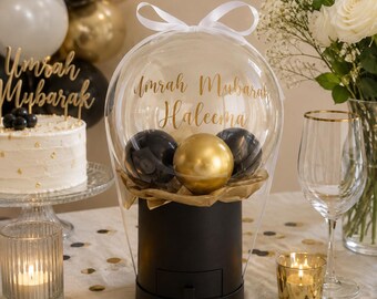 Globo burbuja personalizado: Regalo para cualquier ocasión especial, regalo de cumpleaños, regalo de felicitación, regalo de compromiso, regalo de anuncio.