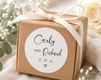 Pegatinas para bodas, recuerdos de boda, papelería para bodas, etiquetas para conos de dulces, personalización, sellos para sobres, regalos, celebra con nosotros, celebración