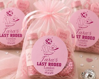 Pegatinas personalizadas para despedida de soltera: Recuerdos para el grupo de la novia, Equipo de la novia, Fiesta nupcial, Pegatinas para despedida de soltera, Recuerdos para despedida de soltera, Pegatinas de Last Rodeo.