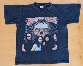 Vintage METALLICA T-shirt SPIDER SKULL T-shirt 1993 / 1994 Heavy