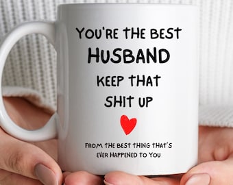 Funny Husband Mug You're The Best Husband Novelty Coffee Present for Birthday Christmas Anniversary Perfect Husband Personalised Gift