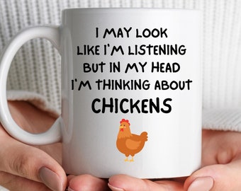 Chicken Mug for Chicken Farmer Present Idea for Chicken Lover Funny Gift Chicken Owner Chicken Gifts for Women Personalised Chicken Mug