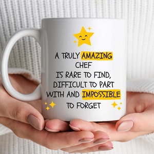An Amazing Chef, Thank You Gift, For Chef, Leaving Work, Chef Retirement Gift, Chef Leaving Gift, Gift Idea for Chef, Personalised Chef Mug