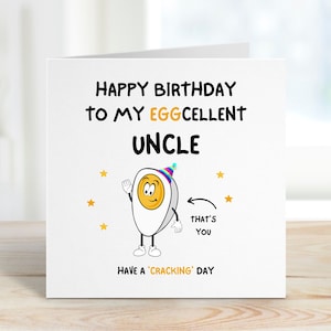 Funny Uncle Birthday Cards Uncle Personalised Birthday Card Special Uncle Funny Happy Birthday Card for Uncles