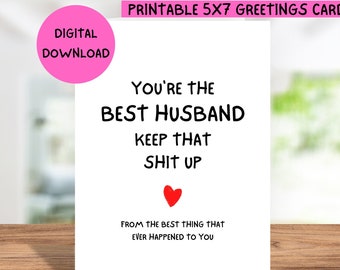 Geburtstagskarte für Mann, Printable Download, Geburtstagskarte für Mann, 5 x 7 Geburtstagskarte für Mann, Mann Geburtstagskarte Printable