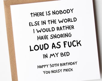 50th Birthday Card For Husband, Happy 50th Birthday Card, Husband 50th Birthday Card, Funny 50th Birthday Card For Husband