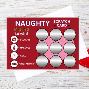 Birthday Scratch Card, Gift for Husband, Birthday Surprise Present, Adult Scratch Card, Funny Couples Gift, Birthday Gift Reveal For Him