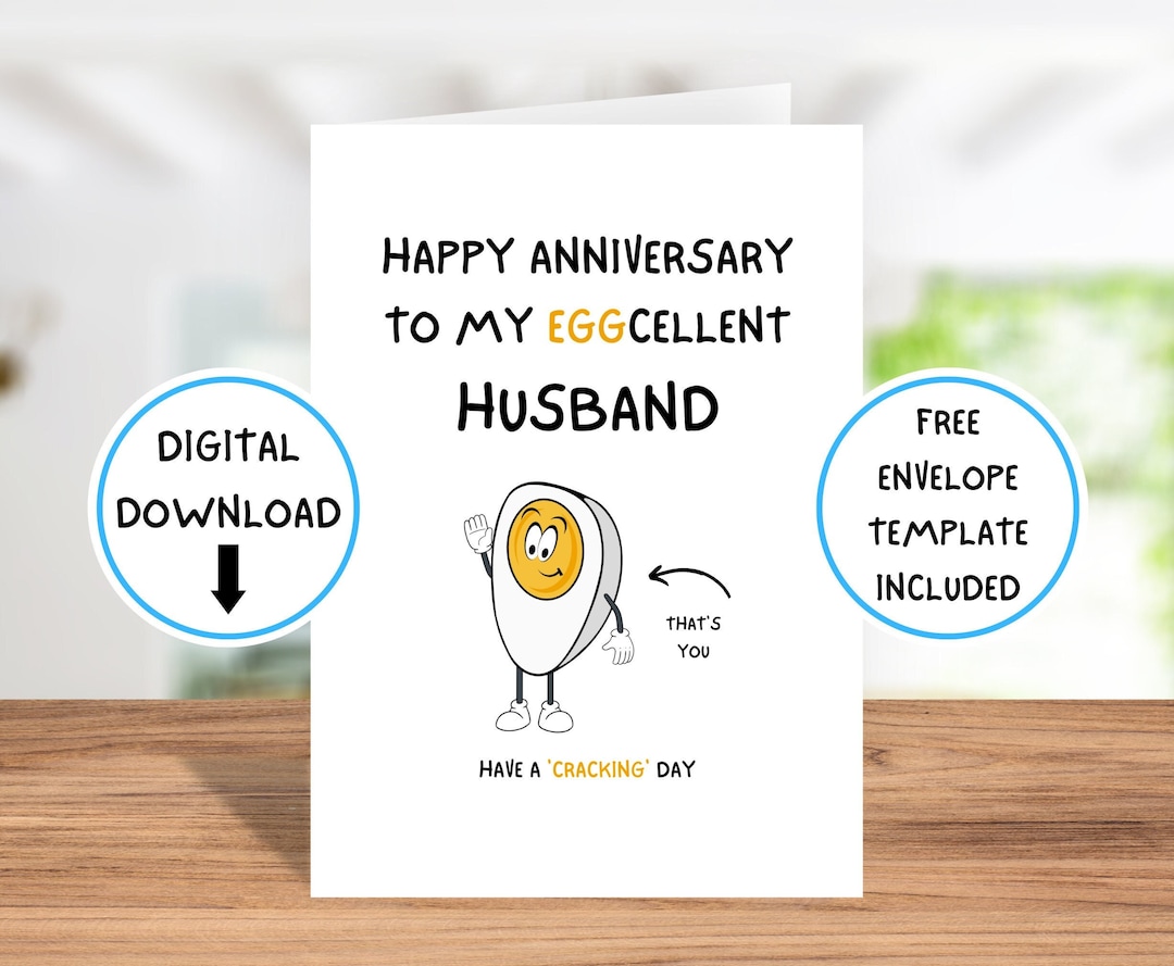 Printable Funny Anniversary Card for Husband Hilarious and Heartfelt ... Printable Funny Anniversary Card for Husband Hilarious and Heartfelt ...
