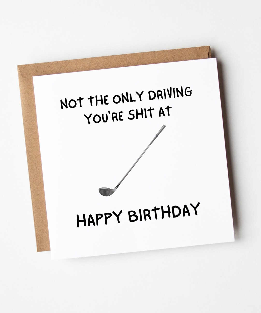 Golf Card, Funny Golf Birthday Card, Golf Birthday Card, Humorous Golf Card, Etsy