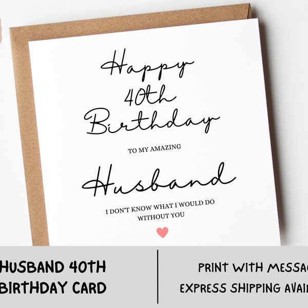 Husband Birthday - Etsy