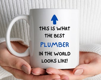 Plumber Mug, World's Best Plumber Mug, Funny Gift For Plumber, Plumber Gift, Birthday Gift For Plumber, Plumber Cup Qualified Apprentice