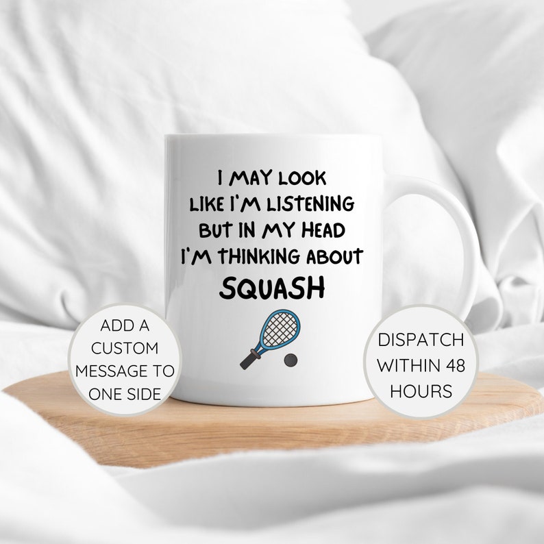 Funny gift for squash player