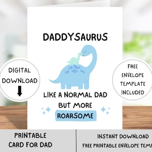 Papa Geburtstagskarte druckbare Download, Geburtstagskarte für Papa, 5x7 Geburtstagskarte für den Vatertag, Daddy Geburtstagskarte druckbar