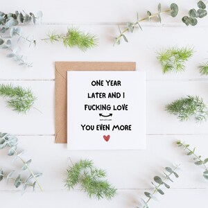 1 Year Anniversary Card