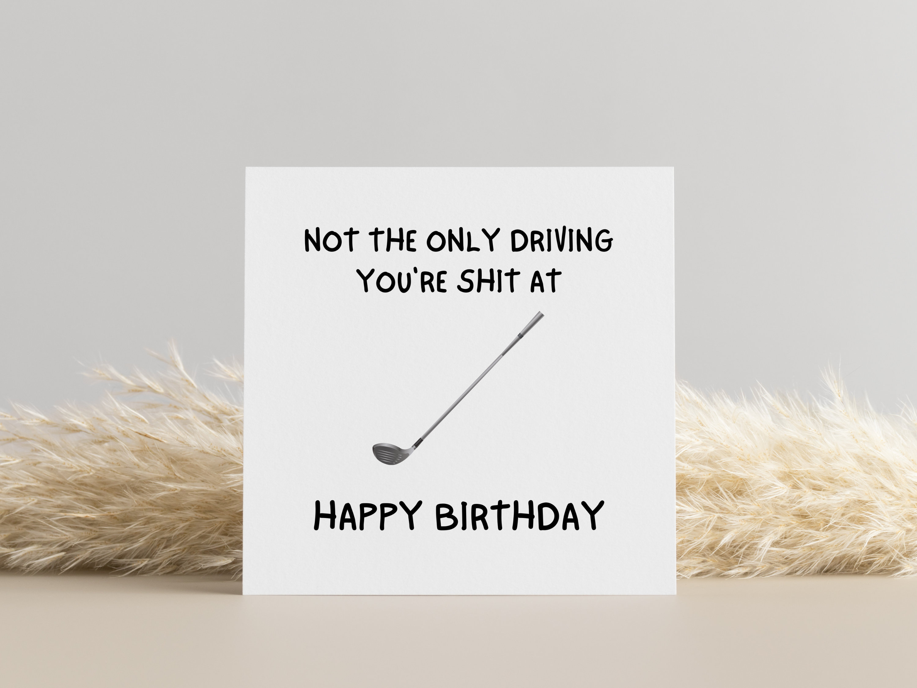 Golf Card Funny Golf Birthday Card Golf Birthday Card Etsy