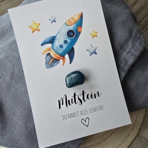 Mutstein Einschulung Schulkind Geschenk Schulanfang, Füllung Schultüte Glücksbringer, Schulstart Glücksstein Prüfung