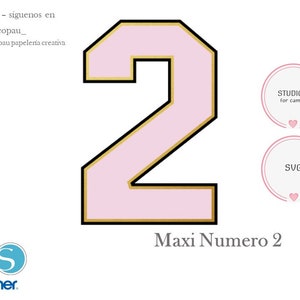 Maxi number 2 ideal for decorating spaces for photographs