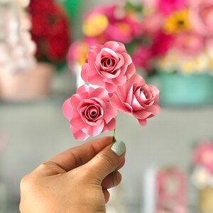 rose little with video tutorial - format SVG, STUDIO, PDF - decopau templates