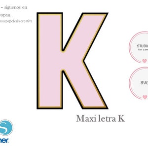 Maxi letra K ideal para decorar espacios para fotografias