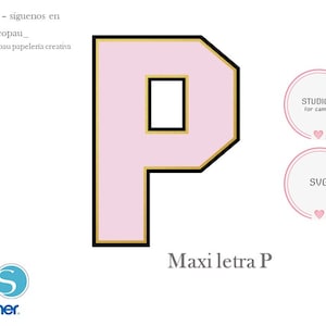 Maxi letra P ideal para decorar espacios para fotografias