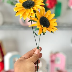 sun flower with video tutorial - format SVG, STUDIO, PDF - decopau templates sunflower