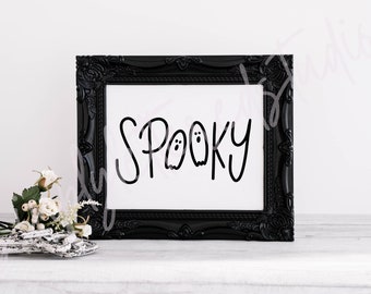 Spooky SVG | Ghost svg | spooky png | ghost png | halloween svg | halloween cut file | halloweed shirt design | halloween clip art | spooky