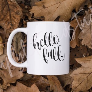 Hello Fall SVG | hello fall png | hand lettered hello fall cut file | fall sweatshirt | fall t shirt | fall designs | fall cut files | fall