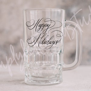 Happy Holidays PNG | Happy Holidays SVG | Hand lettered svg files | calligraphy font | calligraphy svg | hand drawn svg | christmas tree png
