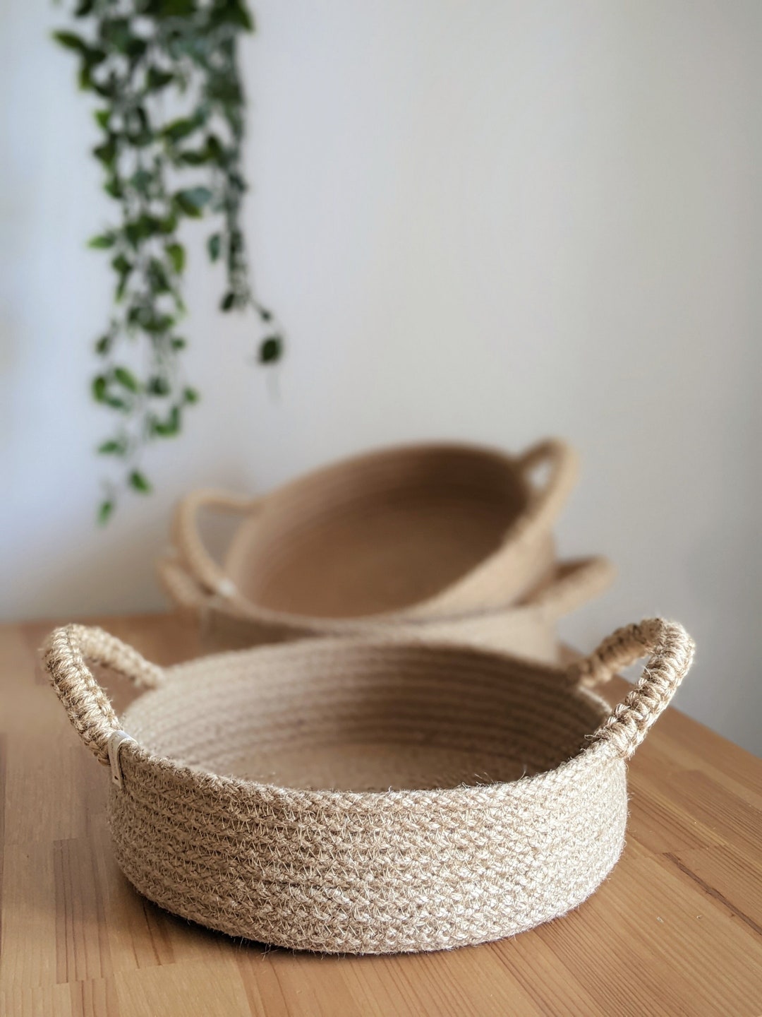 Jute Tray Basket Basket for Cookies for Service Gift Etsy