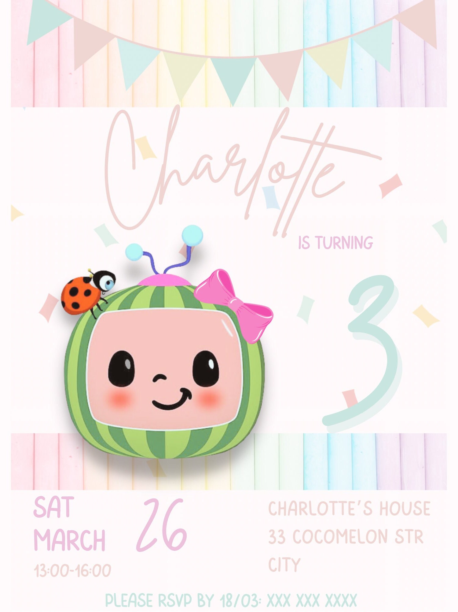 Birthday Invitation For Girl