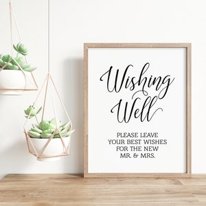 Wishing Well, Please Leave Your Best Wishes, Wedding Signs, Wedding Well Wishes Sign, Wedding Printables, Wedding Download, Wedding Decor