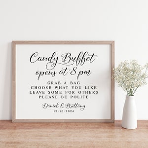 Candy Buffet Wedding Sign: Grab A Bag, Take Some Treats (Digital Download)