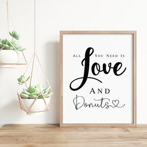 Love and Donuts Wedding Sign: Donut Bar Printable (PDF & JPG)