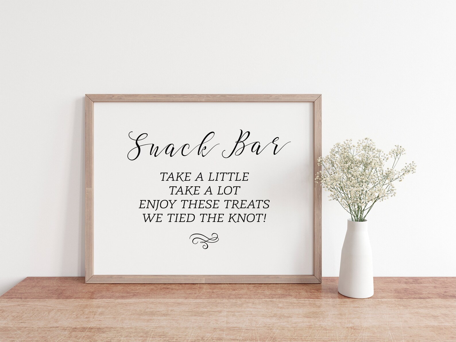 Snack Bar Sign, Take A Little Take A Lot Enjoy These Treats We Tied the