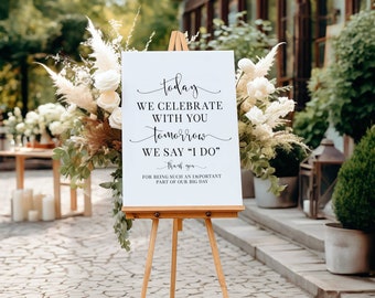 Wedding Rehearsal Dinner Sign: Printable Celebration Decor (PDF & JPG)
