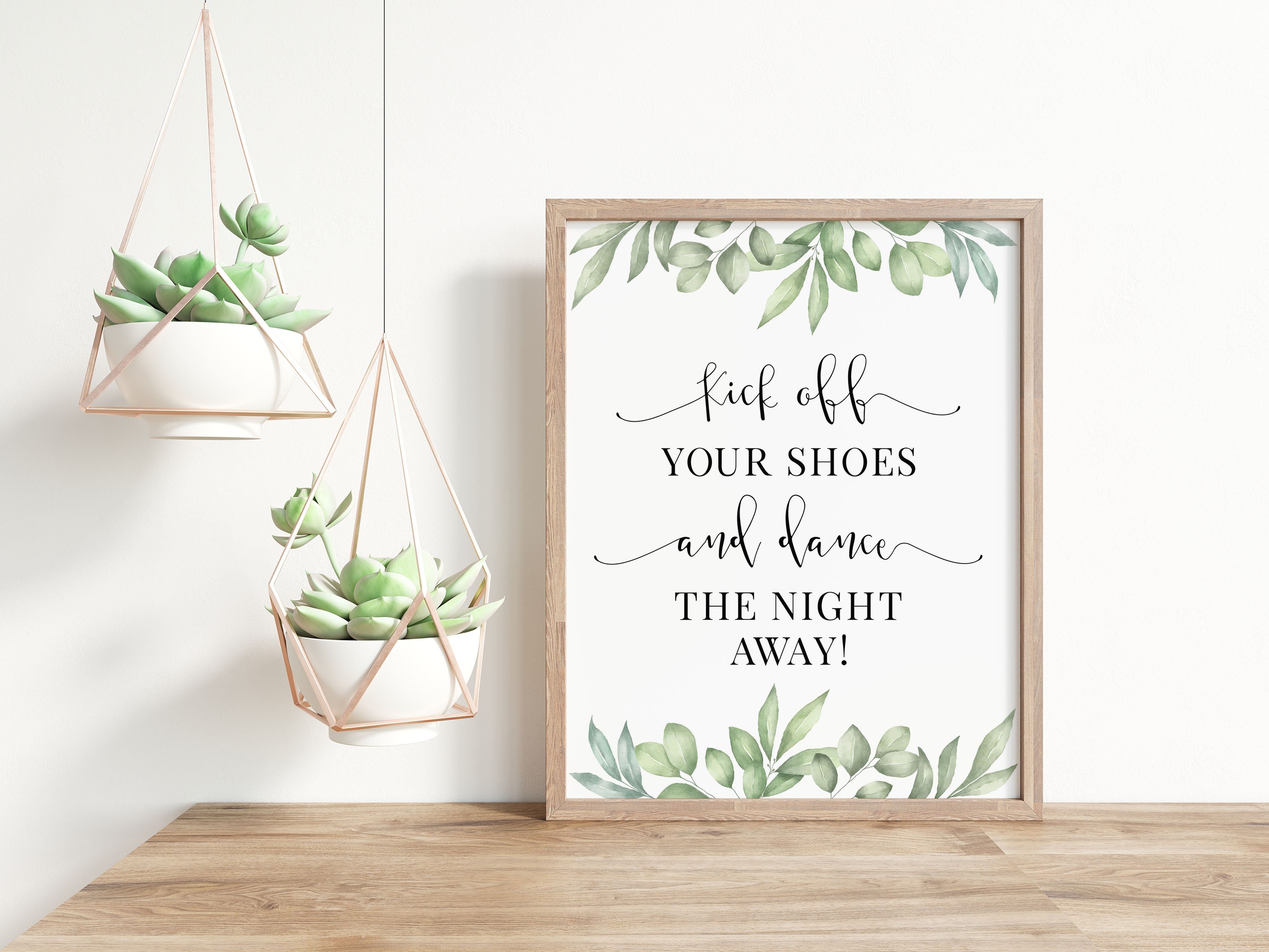 Kick off Your Shoes Wedding Signs Wedding Printables - Etsy