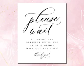 Wedding Dessert Bar Sign: Elegant Printable (PDF & JPG)