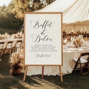 Candy Buffet Sign: Spanish Wedding Decor (Digital Download)