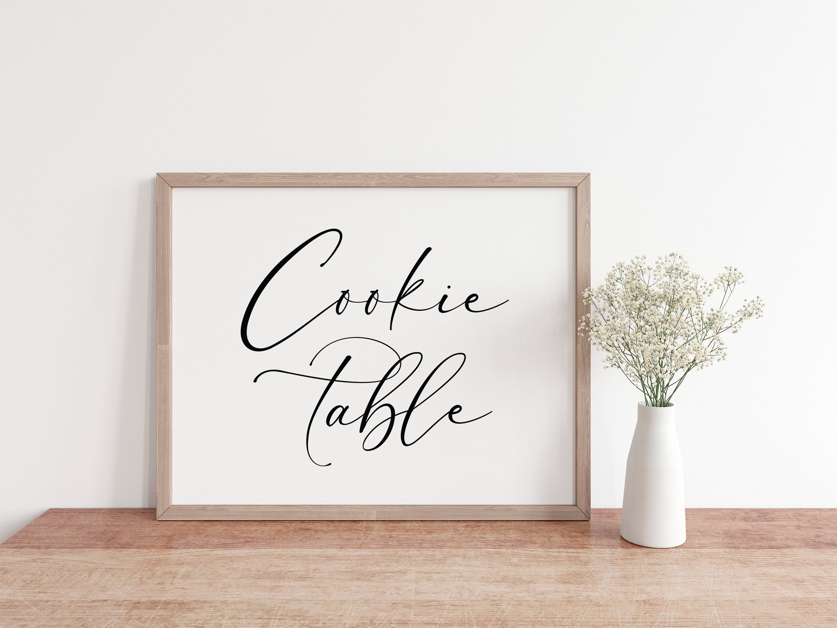 Cookie Table Sign, Wedding Signs, Wedding Printables, Wedding Download ...