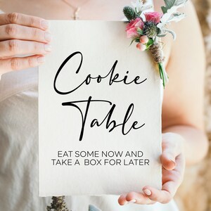 Cookie Table Wedding Sign: Eat, Take Home Printable (Digital Download)