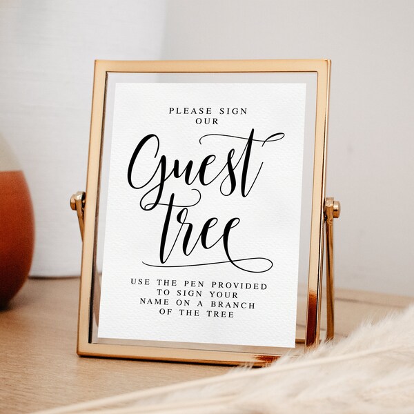 Please Sign Our Guest Tree, Wedding Sign, Wedding Prints, Wedding Printables, Tree Guestbook Sign, Guest Book Sign, Wedding Decor Sign