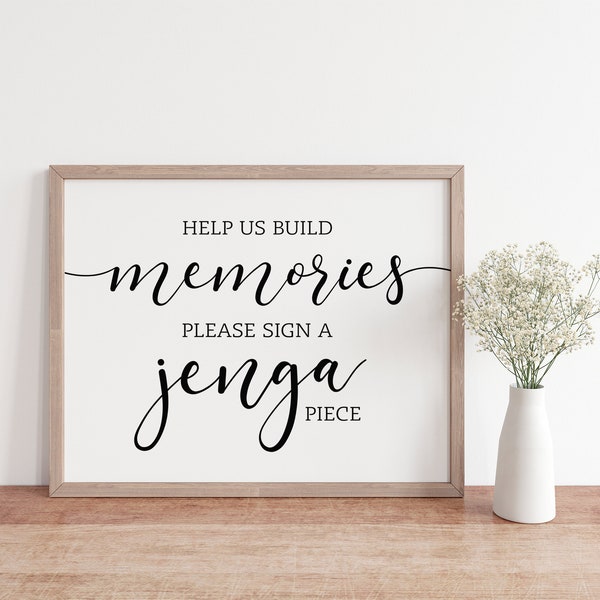 Sign a Jenga Piece - Etsy