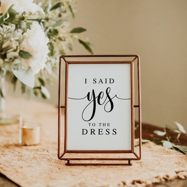 I Said Yes To The Dress, Wedding Signs, Wedding Signage, She Said Yes, Wedding Sayings, Wedding Quotes, Wedding Printables, Wedding Prints