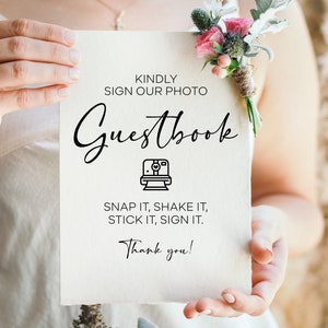 Kindly Sign Our Photo Guestbook, Snap It Shake It Stick It Sign It, Photo Guest Book Sign, Wedding Signs, Wedding Printables, Instant Decor