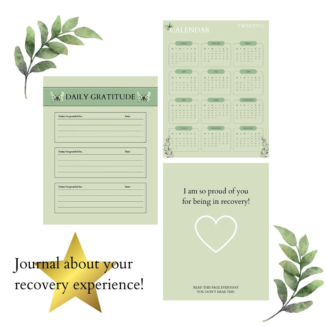 Recovery Journal Printable and Downloadable - Etsy