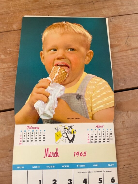 1965 Kiddie Calendar - Etsy