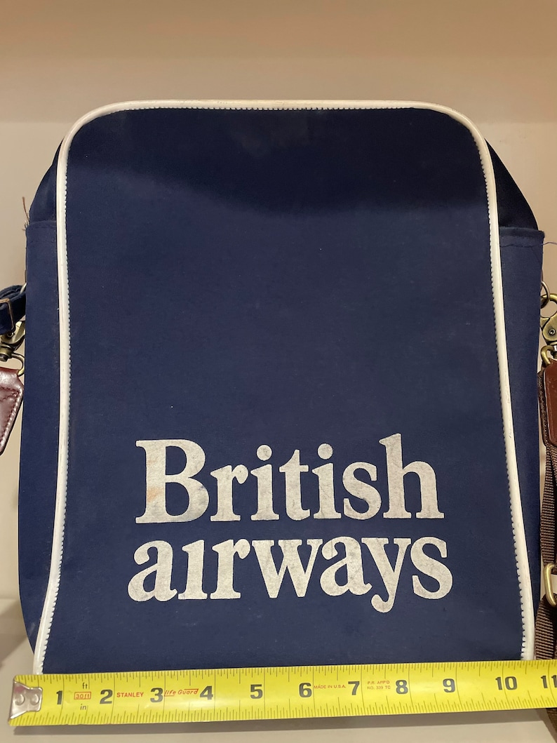British Airways Vintage Travel Bag Etsy