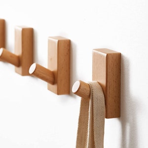 Teak Towel Hooks Etsy